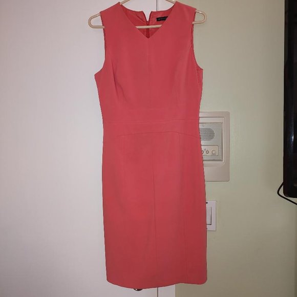 Peach A line Dress - Picture 2 of 2